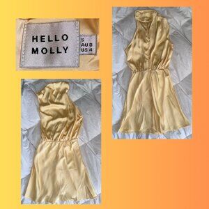 Hello Molly Yellow Mini Dress